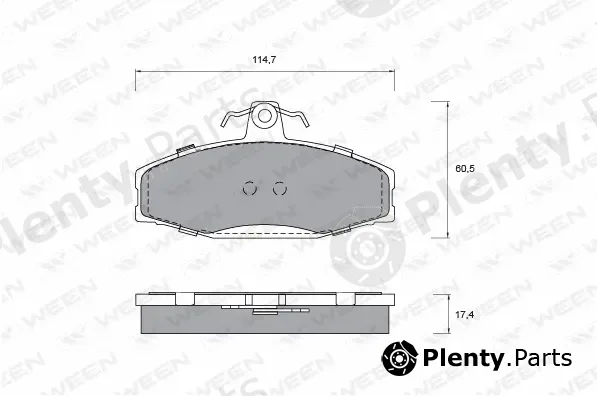 Ween 151-1142 — Brake Pad Set, disc brake