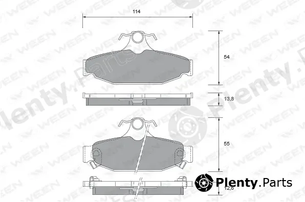 Ween 151-2485 — Brake Pad Set, disc brake