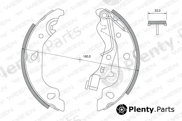 Ween 152-2442 — Brake Shoe Set