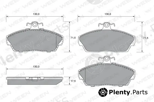 Ween 151-1786 — Brake Pad Set, disc brake