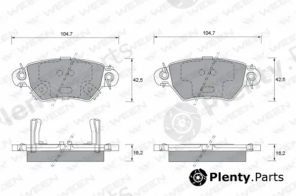Ween 151-1237 — Brake Pad Set, disc brake