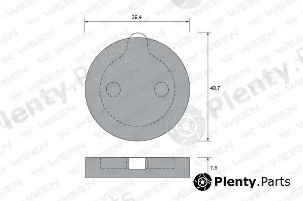 Ween 151-2014 — Brake Pad Set, disc parking brake