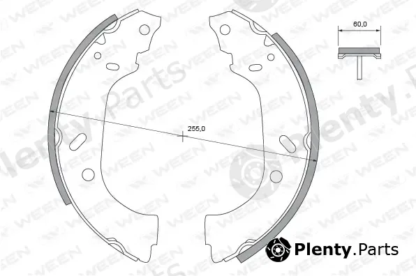 Ween 152-2383 — Brake Shoe Set
