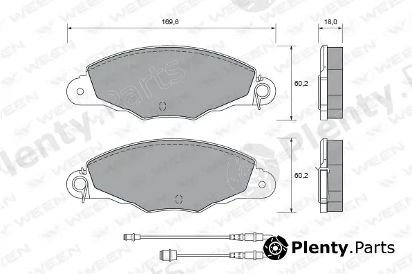 Ween 151-1794 — Brake Pad Set, disc brake
