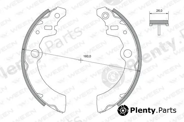 Ween 152-2132 — Brake Shoe Set