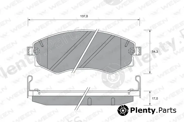 Ween 151-2168 — Brake Pad Set, disc brake