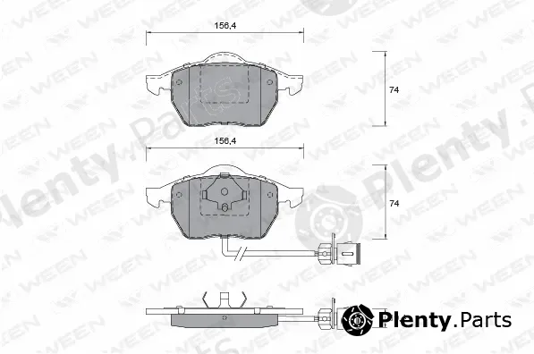 Ween 151-1261 — Brake Pad Set, disc brake