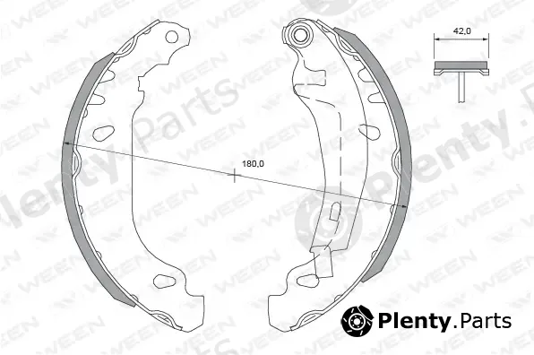 Ween 152-2298 — Brake Shoe Set