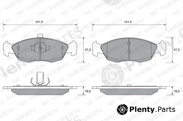 Ween 151-1787 — Brake Pad Set, disc brake