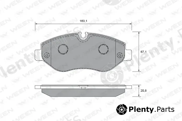 Ween 151-2636 — Brake Pad Set, disc brake