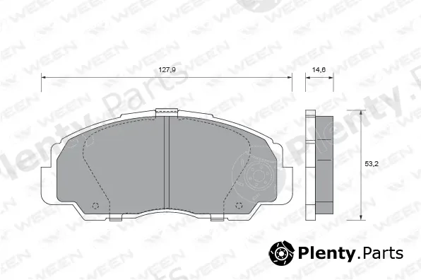 Ween 151-1660 — Brake Pad Set, disc brake