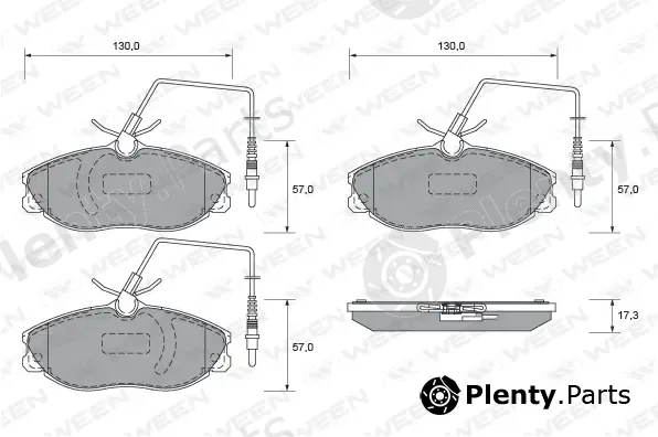 Ween 151-1855 — Brake Pad Set, disc brake