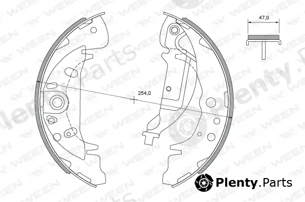 Ween 152-2115 — Brake Shoe Set