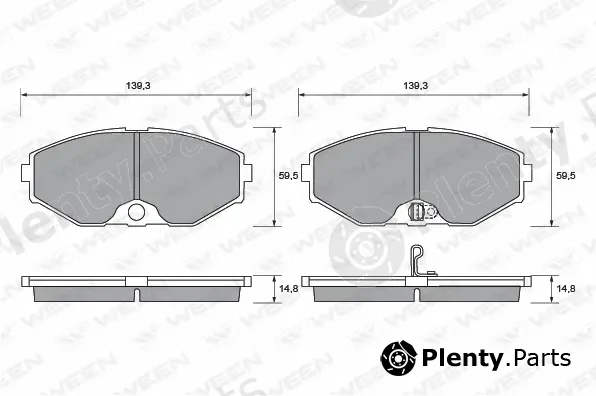 Ween 151-1364 — Brake Pad Set, disc brake