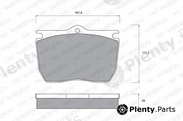 Ween 151-1064 — Brake Pad Set, disc brake