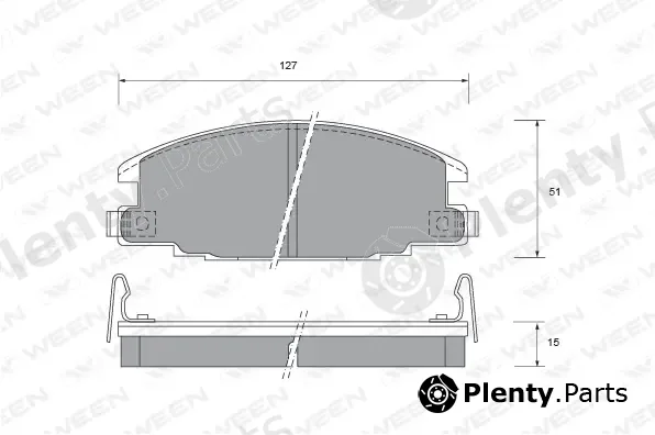 Ween 151-1477 — Brake Pad Set, disc brake