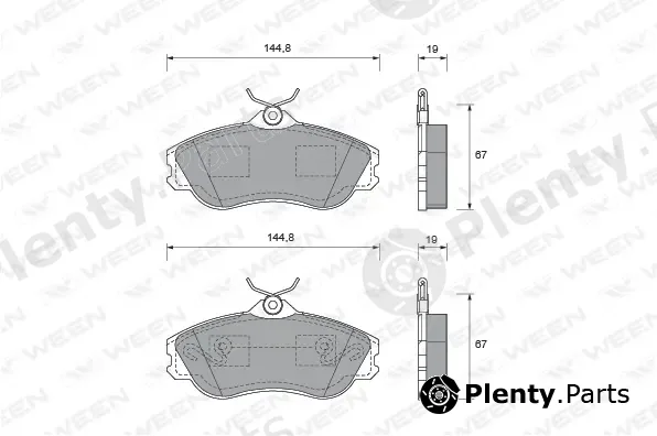 Ween 151-1451 — Brake Pad Set, disc brake