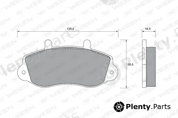 Ween 151-1829 — Brake Pad Set, disc brake