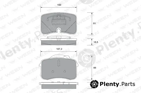 Ween 151-1559 — Brake Pad Set, disc brake