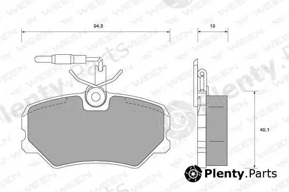 Ween 151-1439 — Brake Pad Set, disc brake