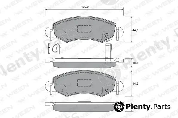 Ween 151-2327 — Brake Pad Set, disc brake