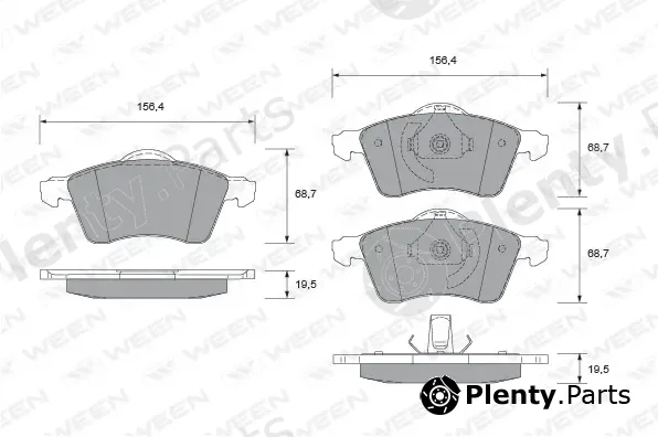 Ween 151-1765 — Brake Pad Set, disc brake