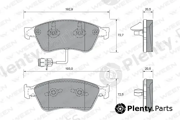 Ween 151-1974 — Brake Pad Set, disc brake
