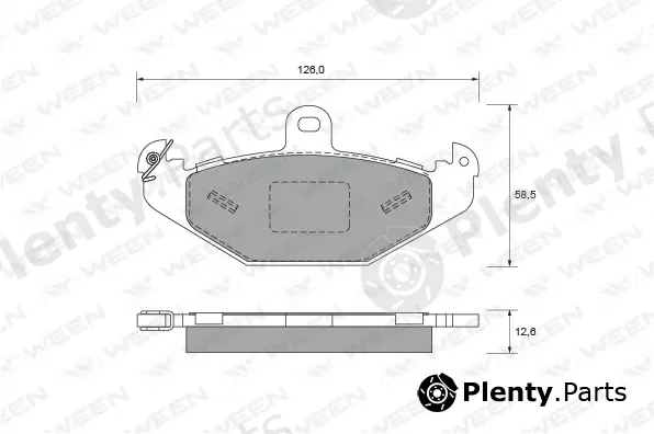 Ween 151-1909 — Brake Pad Set, disc brake