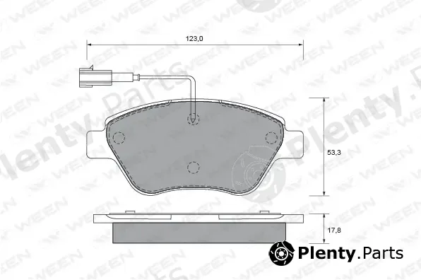 Ween 151-1897 — Brake Pad Set, disc brake