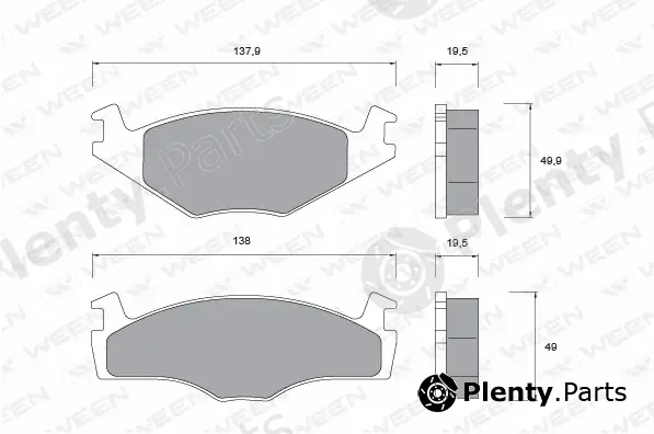 Ween 151-1011 — Brake Pad Set, disc brake