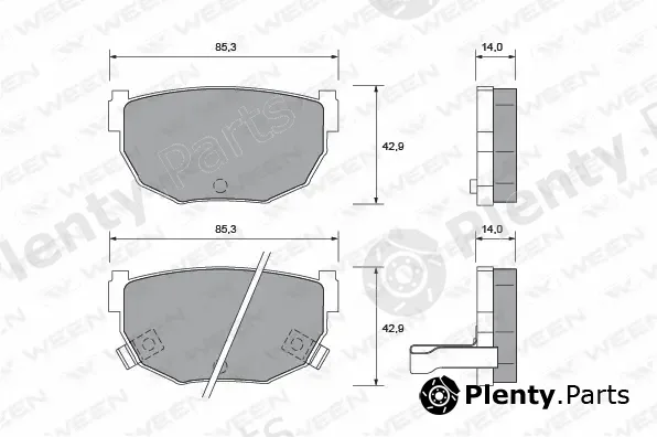 Ween 151-2406 — Brake Pad Set, disc brake