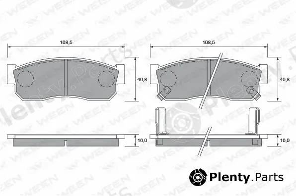 Ween 151-1405 — Brake Pad Set, disc brake