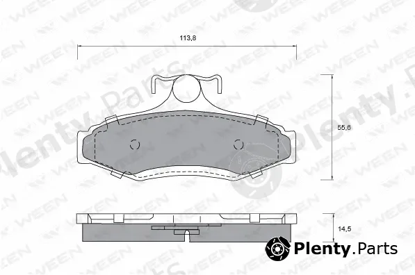 Ween 151-1189 — Brake Pad Set, disc brake