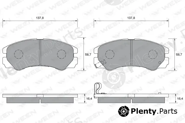 Ween 151-1703 — Brake Pad Set, disc brake