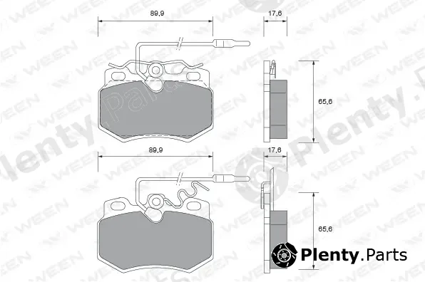 Ween 151-1448 — Brake Pad Set, disc brake