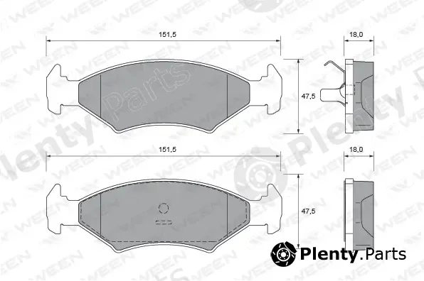 Ween 151-2065 — Brake Pad Set, disc brake