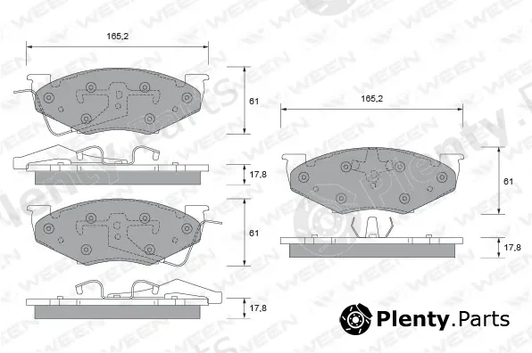 Ween 151-2409 — Brake Pad Set, disc brake