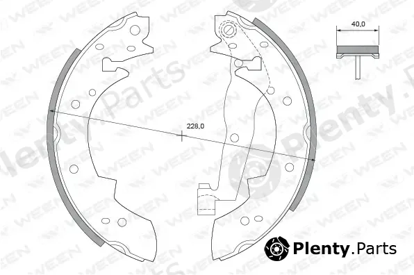 Ween 152-2226 — Brake Shoe Set