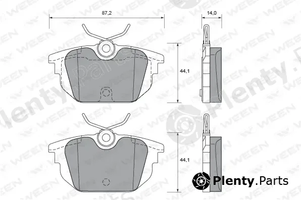 Ween 151-1793 — Brake Pad Set, disc brake