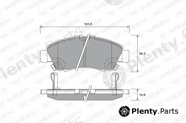 Ween 151-2204 — Brake Pad Set, disc brake