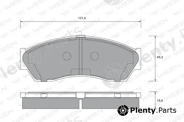 Ween 151-2703 — Brake Pad Set, disc brake