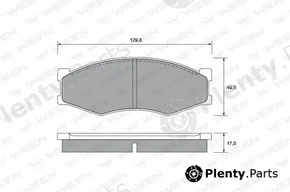 Ween 151-2175 — Brake Pad Set, disc brake