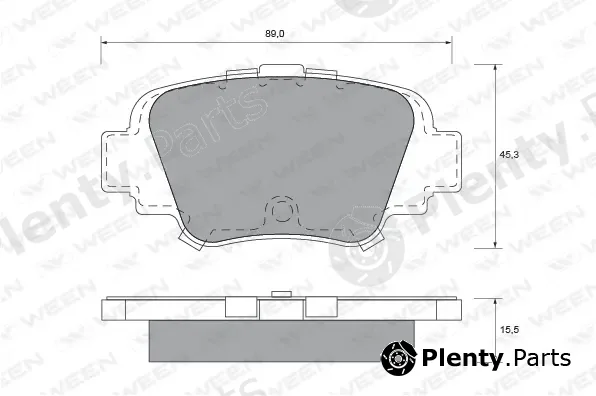 Ween 151-1605 — Brake Pad Set, disc brake