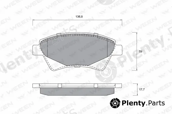 Ween 151-1149 — Brake Pad Set, disc brake