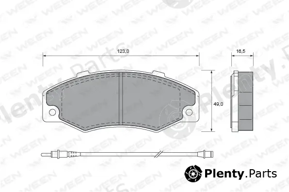 Ween 151-1502 — Brake Pad Set, disc brake