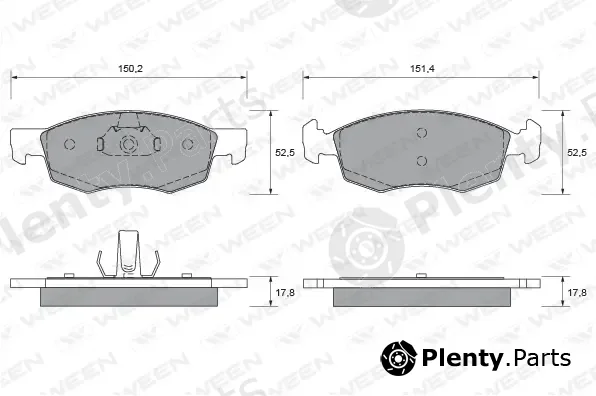 Ween 151-1966 — Brake Pad Set, disc brake