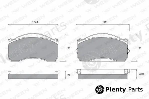 Ween 151-1061 — Brake Pad Set, disc brake