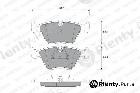 Ween 151-1809 — Brake Pad Set, disc brake