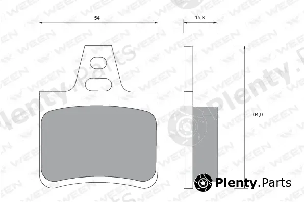 Ween 151-1738 — Brake Pad Set, disc brake