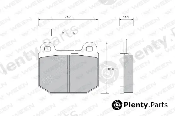 Ween 151-1746 — Brake Pad Set, disc brake